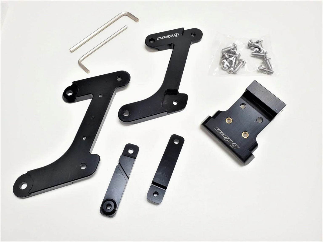 Warp 9 Subframe Riser for Surron LBX raising seat 2.5 inches with tire pump mount and taillight wire notch