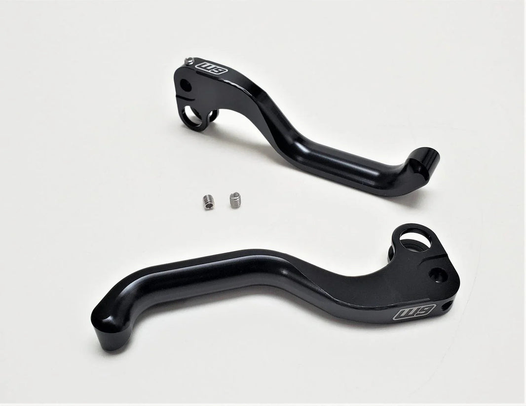 Warp 9 Brake Levers machined 6116 aluminum replacement set with stainless screws in black red and blue for Surron Talaria