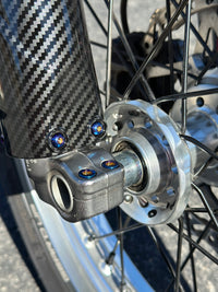 Titanium Fork Guard Bolts Blue - Surron Ultra Bee