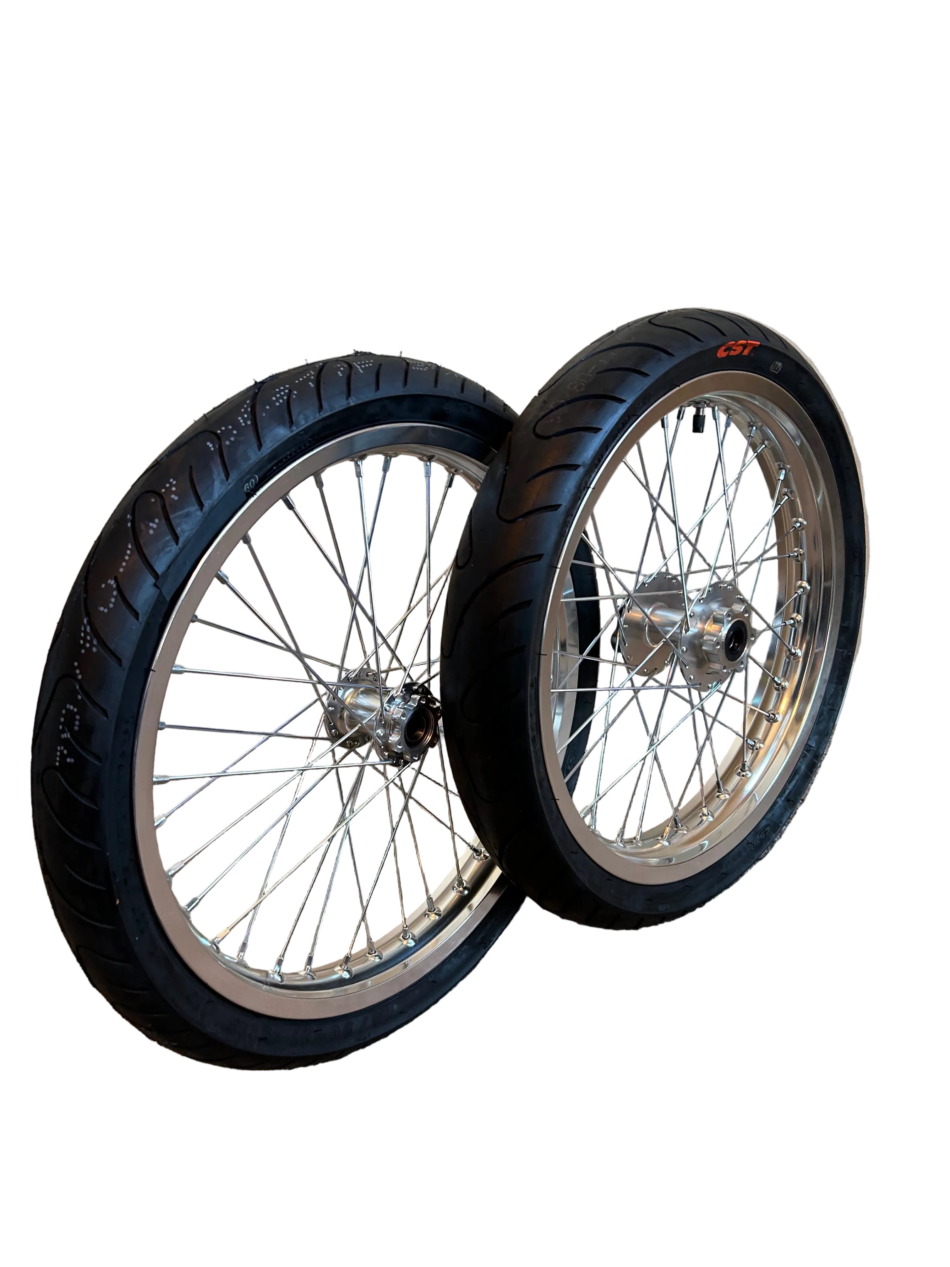 17” Supermoto Wheel Set Silver - Surron | Talaria | E-Ride Pro | Altis | Rawr | 79 Bike | Ventus