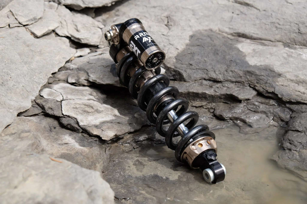EXT Arma Rear Shock for Sur Ron and Talaria with adjustable hydraulic controls and custom tuning