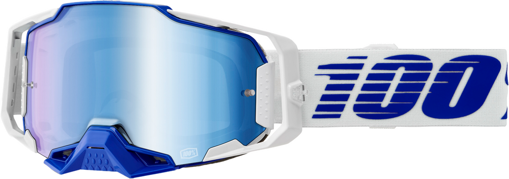 100% Armega Goggles Blue/Clear Lens