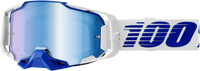 100% Armega Goggles Blue/Clear Lens