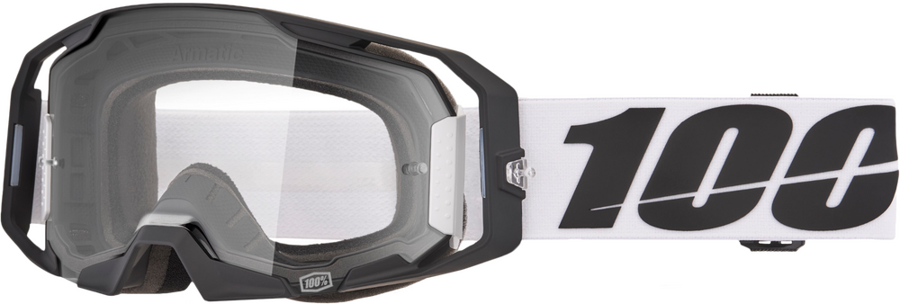 100% ARMATIC GOGGLES - "CALDWELL" CLEAR/RED LENS