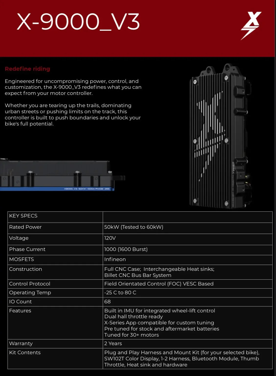 EBMX X-9000 V3 Controller Kit for Surron/Talaria/E-Ride Pro My Store