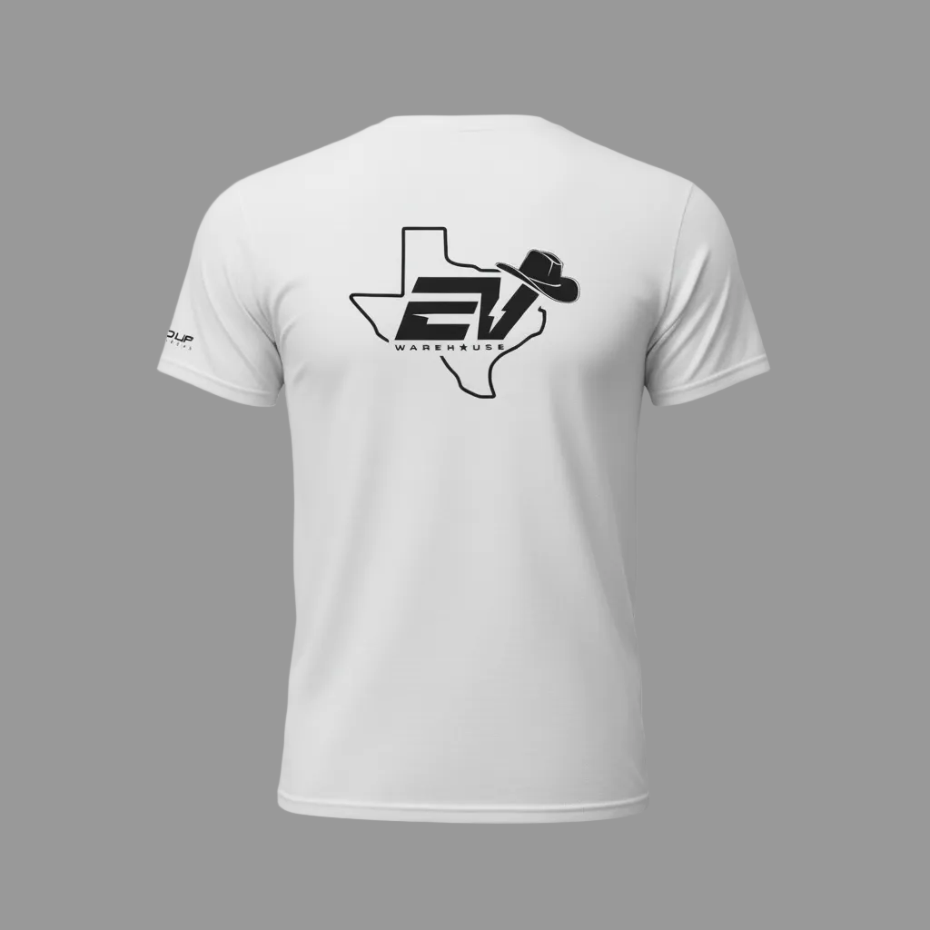 EV Warehouse T-Shirt | “Howdy” - White