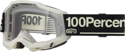 100-PERCENT ACCURI 2 GOGGLE GLOW CLEAR/SILVER LENS