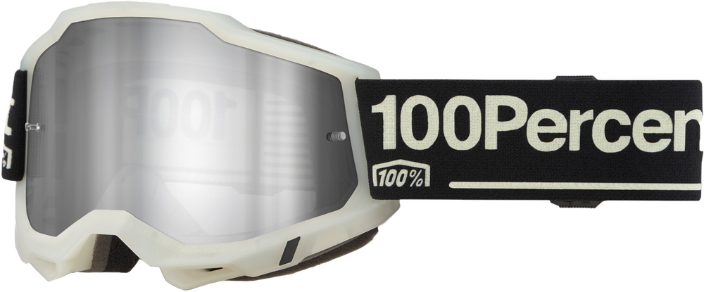 100-PERCENT ACCURI 2 GOGGLE GLOW CLEAR/SILVER LENS