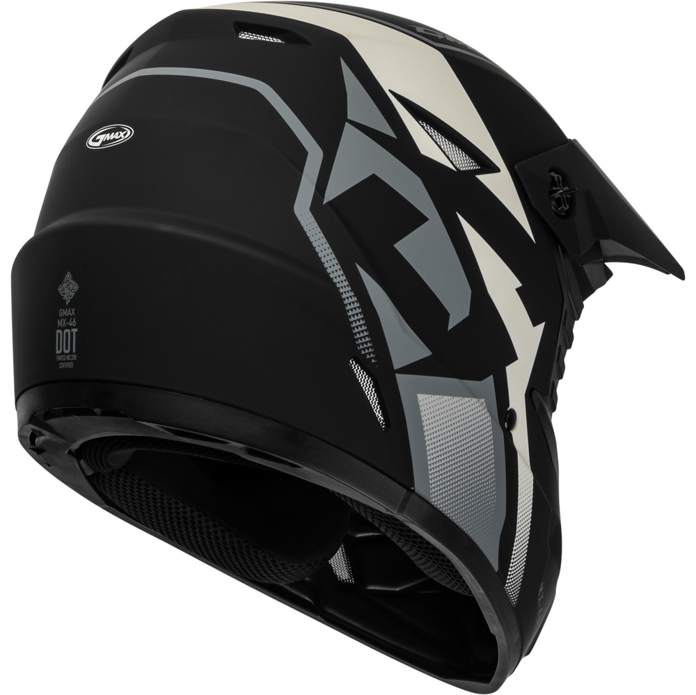 GMAX MX-46 OFF-ROAD HELMET - BLACK/GREY