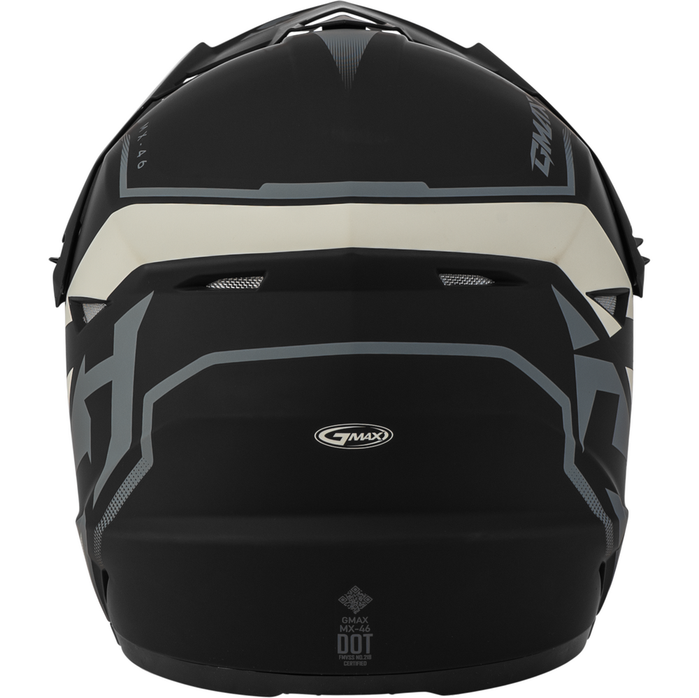 GMAX MX-46 OFF-ROAD HELMET - BLACK/GREY