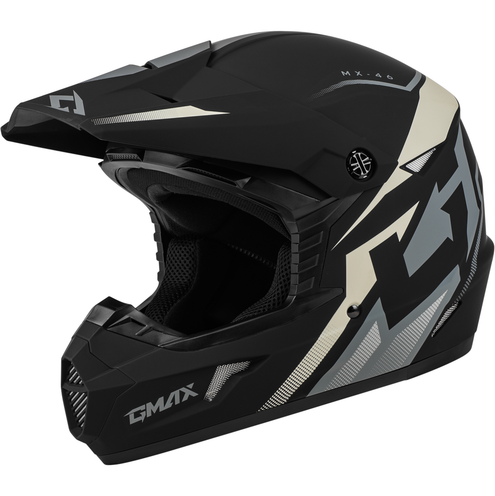 GMAX MX-46 OFF-ROAD HELMET - BLACK/GREY