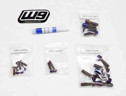 Warp 9 Titanium Fork Bolts For Fast Ace ALX13RC Forks Warp 9