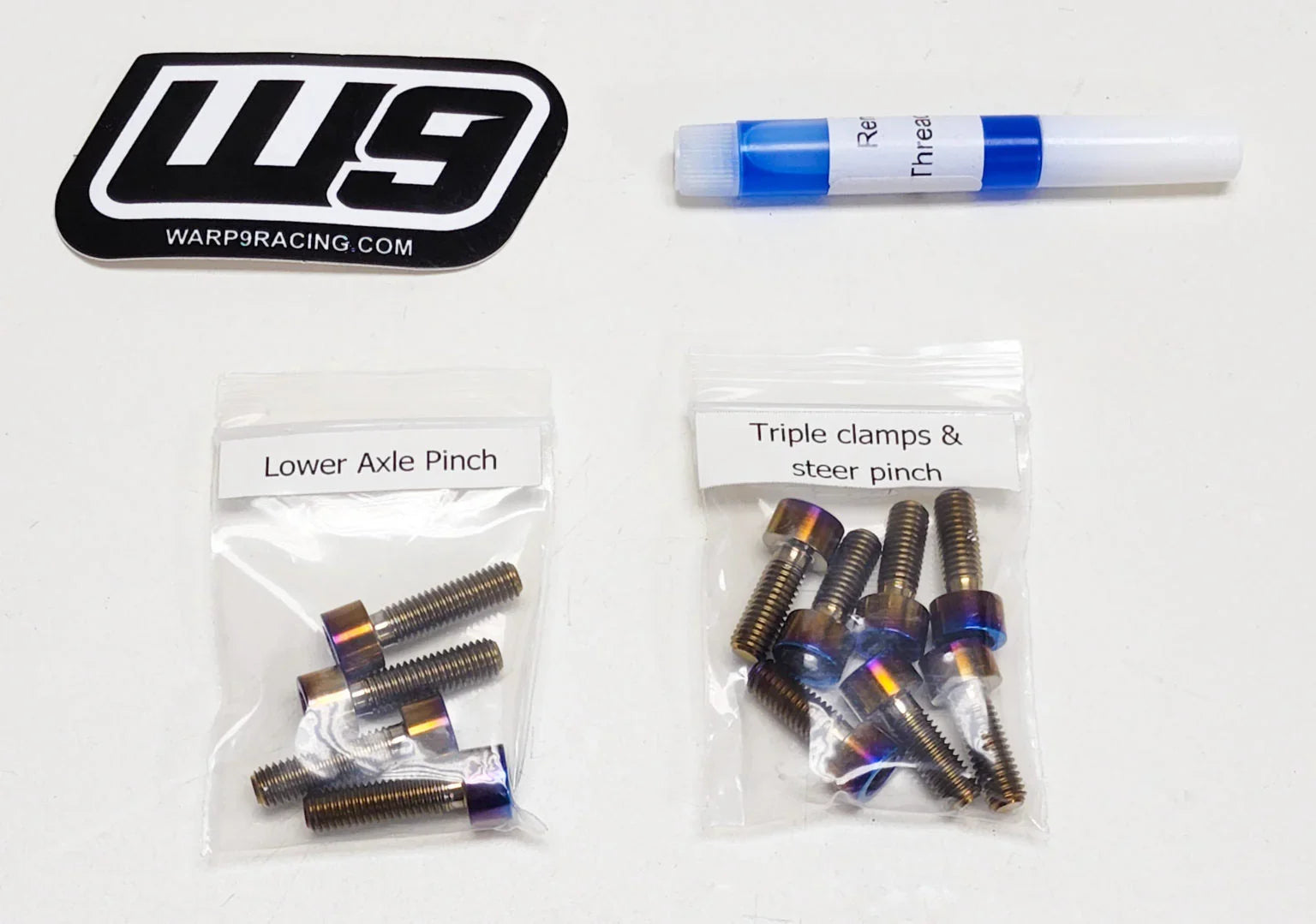 Warp 9 Titanium Fork Bolts For Fast Ace ALX13RC Forks Warp 9