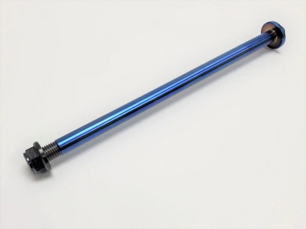 Titanium Swingarm Bolt with black Fuji Lock nut for Surron LBX and Segway X160/X260