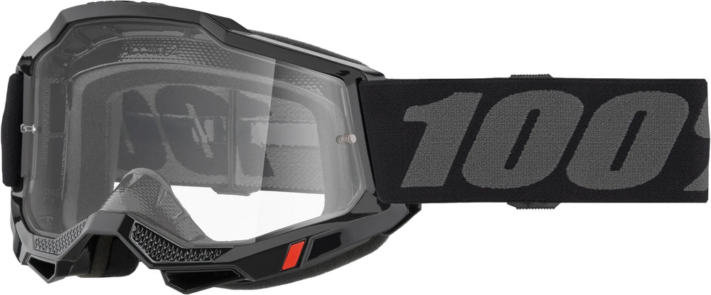 100% ACCURI 2 GOGGLES - BLACK CLEAR LENS