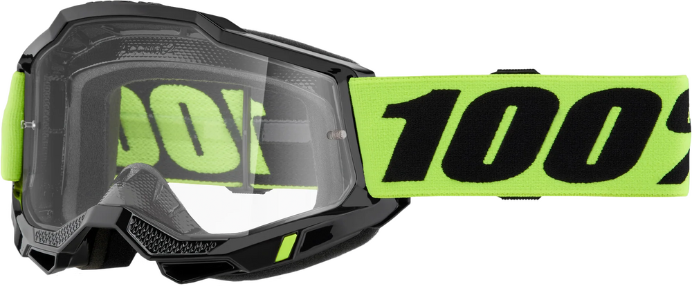 100% ACCURI 2 GOGGLES - NEON YELLOW/CLEAR LENS