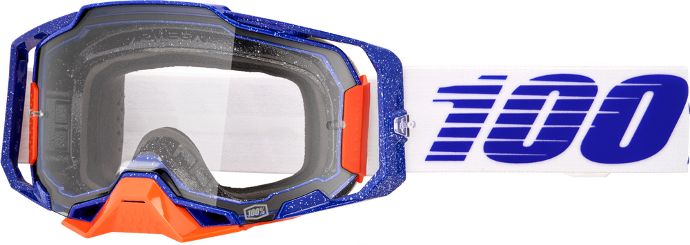 100% ARMEGA GOGGLES - "LAVINGAAD" CLEAR/SILVER LENS