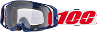 100-PERCENT ARMATIC GOGGLE MACH Z CLEAR/RED LENS