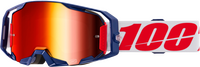 100-PERCENT ARMATIC GOGGLE MACH Z CLEAR/RED LENS