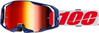 100% ARMATIC GOGGLES - "MACH Z" CLEAR/RED LENS
