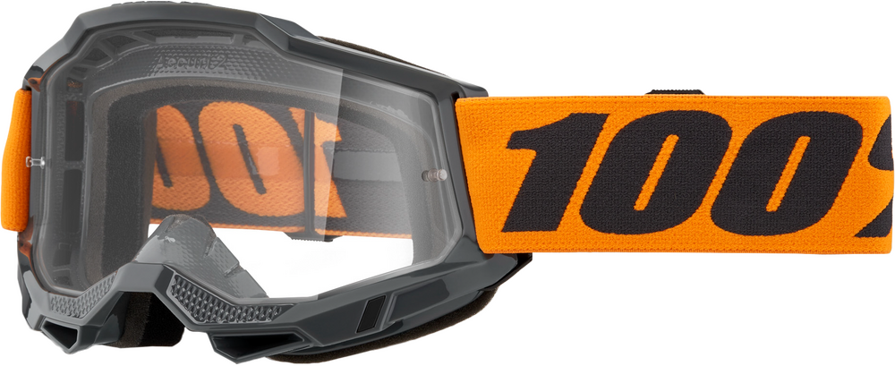 100% STRATA 2 GOGGLES - NEON ORANGE