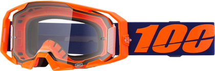 100% ARMATIC GOGGLES - NEON ORG MIRROR CLEAR/SILVR FLASH