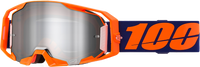 100% ARMATIC GOGGLES - NEON ORG MIRROR CLEAR/SILVR FLASH
