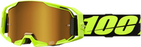 100-PERCENT ARMATIC GOGGLE NEON YELLOW CLEAR/TRUE GOLD LENS