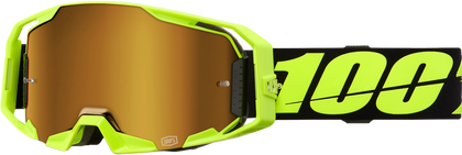 100% ARMATIC GOGGLES - NEON YELLOW CLEAR/TRUE GOLD LENS