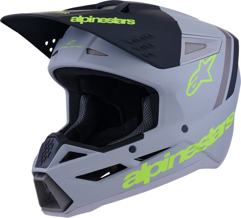 Alpinestars Supertech SM3 Offroad Helmet - Radium Grey/Neon