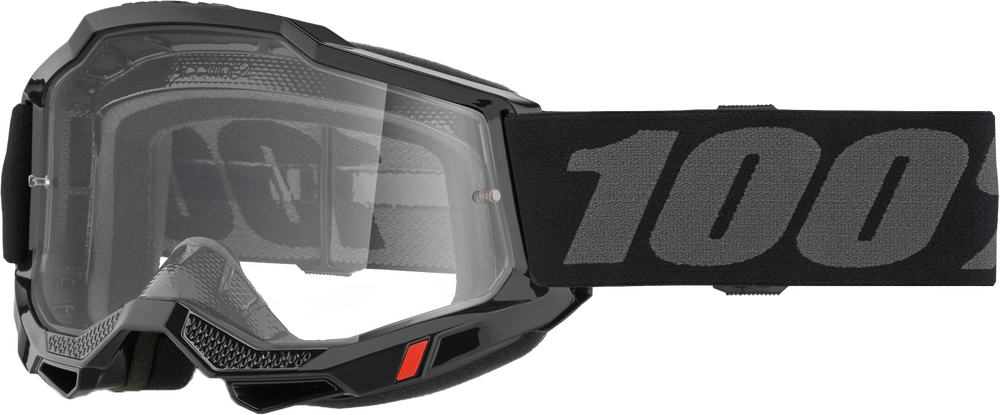 100% ACCURI 2 OTG GOGGLES - BLACK CLEAR LENS