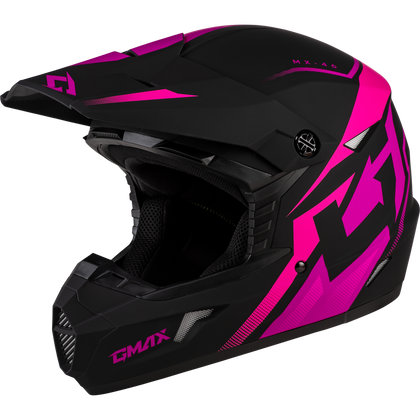 GMAX MX-46 OFF-ROAD HELMET - BLACK/PINK