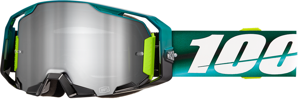 100% ARMATIC GOGGLES - "POLARITY" CLEAR/SILVER LENS