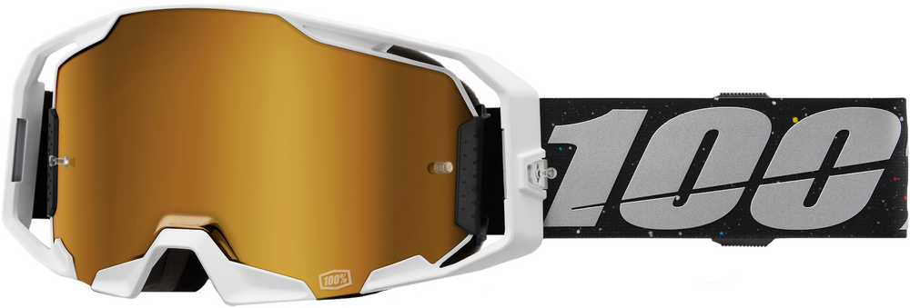 100%  ARMATIC GOGGLES - "RAPID RACER"CLEAR/TRUE GOLD LENS