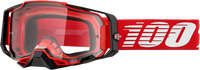 100-PERCENT ARMEGA GOGGLE RED CLEAR/RED LENS