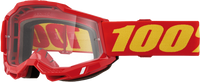 100-PERCENT ACCURI 2 GOGGLE RED CLEAR/RED LENS