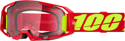 100% ARMATIC GOGGLES - RED CLEAR/RED LENS