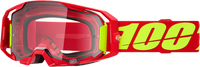 100% ARMATIC GOGGLES - RED CLEAR/RED LENS
