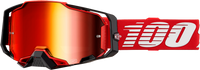 100-PERCENT ARMEGA GOGGLE RED CLEAR/RED LENS