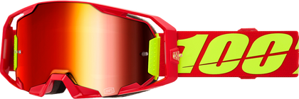 100% ARMATIC GOGGLES - RED CLEAR/RED LENS