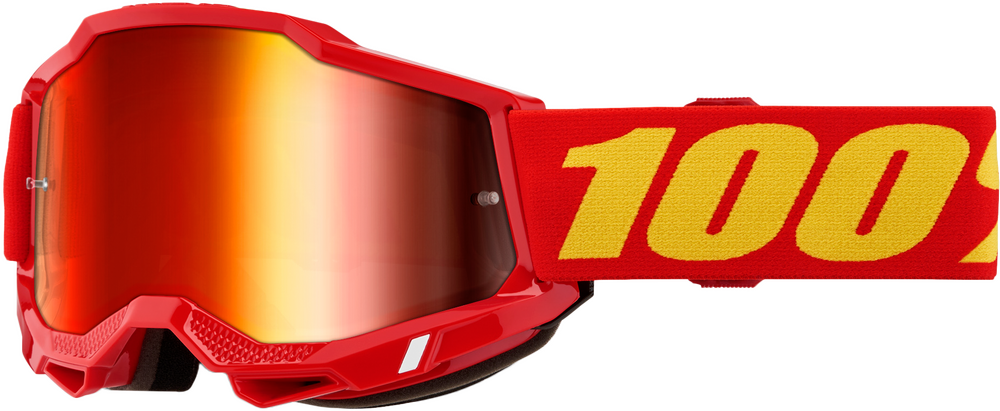 100-PERCENT ACCURI 2 GOGGLE RED CLEAR/RED LENS