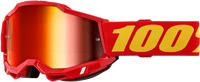 100-PERCENT ACCURI 2 GOGGLE RED CLEAR/RED LENS