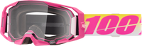 100% ARMATIC GOGGLES - "SELLARS" CLEAR/PINK LENS