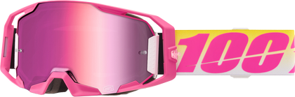 100% ARMATIC GOGGLES - "SELLARS" CLEAR/PINK LENS