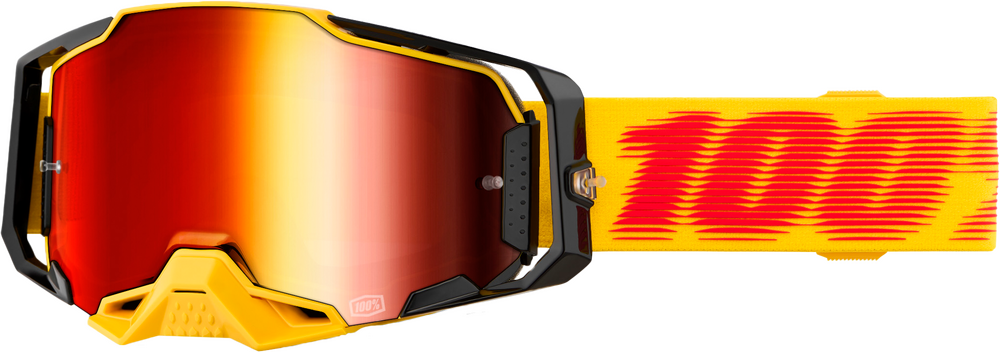 100-PERCENT ARMEGA GOGGLE TETSU CLEAR/RED LENS