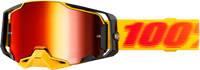 100-PERCENT ARMEGA GOGGLE TETSU CLEAR/RED LENS