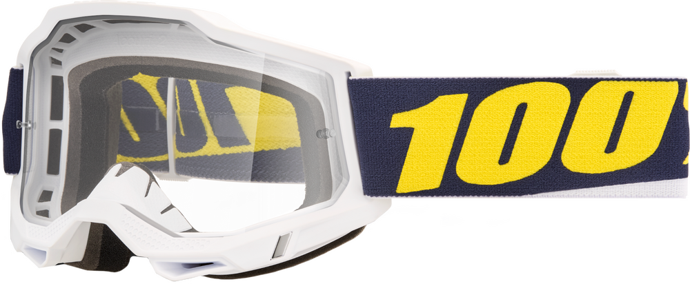 100-PERCENT ACCURI 2 GOGGLE TORC CLEAR/SILVER LENS