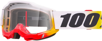 100-PERCENT ACCURI 2 GOGGLE TORKEN CLEAR/RED LENS