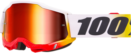 100-PERCENT ACCURI 2 GOGGLE TORKEN CLEAR/RED LENS