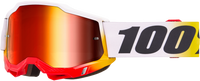 100-PERCENT ACCURI 2 GOGGLE TORKEN CLEAR/RED LENS